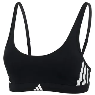 adidas Scoop Bralette - Sport Active Essentials Cotton 3 Stripes - Bequeme Unterwäsche