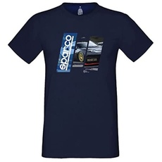 SPARCO 01215BM1S Verfolgen Shirt Tg. Marineblau S