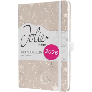Sigel Wochenkalender Jolie 2026 Beige/Weiß