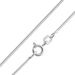 trendor Feine Schlangenkette 925 Silber Kette Damen 1,1 mm Halskette für Frauen, elegante Geschenkidee 15685-36 36 cm