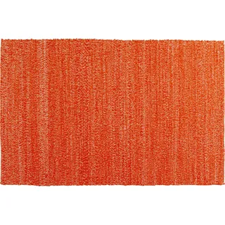 Kare Design Teppich Boucara, Orange, 240x170cm, Läufer, Vorleger, Rechteckig, Baumwolle, Einfarbig, Wohnzimmer