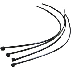 CatEye 4 x Reißverschluss-Kabelbinder zur Befestigung der Halterung des Fahrrad-Computers – schwarz, Keine Größe