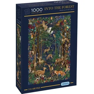 Gibsons Puzzle Into the Forest 1000 Teile - Landschaft Tiere Puzzle