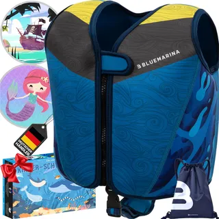 Bluemarina Schwimmweste für Kinder von 1-9 Jahren | Verschiedene Größen von Kleinkind bis Baby | Schwimmlernhilfe | Schwimmhilfe | Schwimmflügel | Schwimmring | Schwimm Weste