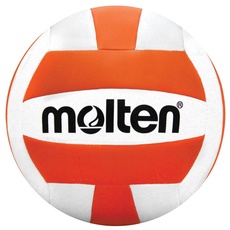 Molten Camp Volleyball, Orange/Weiß, offizielles Lizenzprodukt (MS500-ORA)
