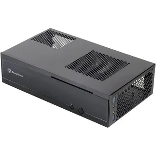 Silverstone SST-ML05B - Milo Mini-ITX kompaktes HTPC Desktop Gehäuse, schwarz