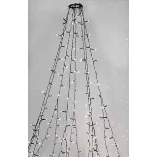 LED Weihnachtsbaumbeleuchtung Crispy Ice White, 360 LEDs, 2m, IP44 - Grün