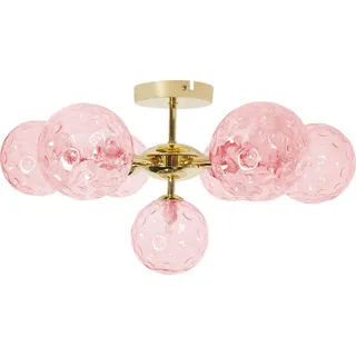 Beliani Anadyr 7-flg. G9 52 cm rund / rosa/gold