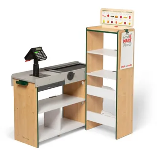 Melissa & Doug - Kaufladen aus Holz, Mit Förderband, Scanner, Kartenzahlung und Soundeffekten, Für Kinder ab 3 Jahren