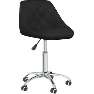 vidaXL Bürostuhl Drehbar Schwarz Kunstleder - Schwarz