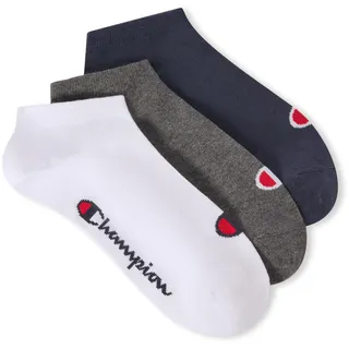 Champion Unisex Basics 3pk Sneaker Socken, Marineblau, 43-46 EU