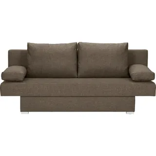 Carryhome SCHLAFSOFA Braun - 190x74-86x80 cm