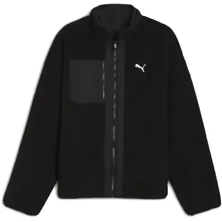 Puma Reversible Hybrid Sherpa Jacket mit Reißverschluss, Black M