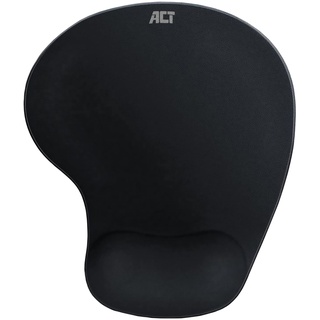 ACT Ergonomische Mousepad mit Handauflage, Komfortables weiches Mauspad mit Gelkissen, rutschfeste Gummibasis, für Laptop und PC, Gel Mauspad- AC8010