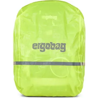 ergobag Regenschutz für Schulranzen und Rucksack, wasserdicht, mit Reflektoren und Gummizug