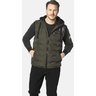Steppweste JAN VANDERSTORM "Steppweste ERKULF", Herren, Gr. 72, grün (oliv), Obermaterial: 100% Polyester COOLMAX PES(Coolmax)., Westen Steppweste
