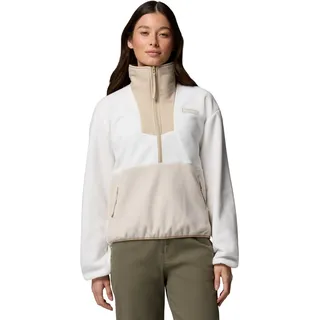 Columbia Damen Sequoia Grove 1/2 Zip Fleece Pull Over, Sea Salt/Dark Stone/Ancient Fossil, S