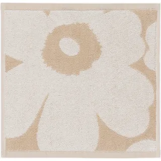 Marimekko Seiftuch "UNIKKO" 100% Baumwolle, angenehm weich, 30 x 30 cm, beige,weiß