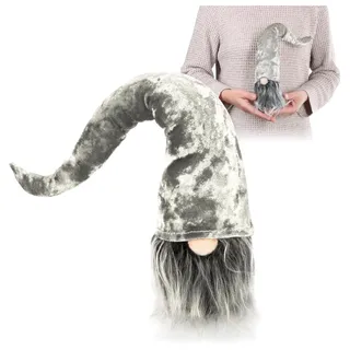 COM-FOUR com-four® Premium Weihnachts-Wichtel für die Weihnachtsdeko, winterliche Zwergen-Figur - Zipfelmütze - skandinavische Deko-Trolle - schwedischer Gnom mit Bart und Langer Wintermütze