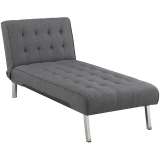 Atlantic Home Collection Relaxliege Pierre Polyester 80 x 0 x 0 cm Grau mit Relax- und Schlaffunktion