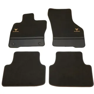 Seat 5FG863011MLOE Fußmatten Premium Velours Textilfußmatten 4X Stoffmatten, mit Cupra Schriftzug/Logo