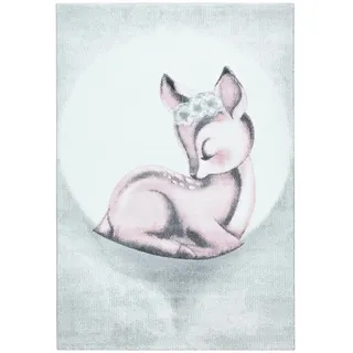 Ayyildiz Bambi 850 Kinderteppich 120 x 170 cm Pink/Rosa