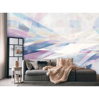 Wallarena Fototapete Abstrakt Modern Lila 250x175 cm , Multicolor , Papier , Uni , Rechteckig , 250x175 cm , FSC 100% , Tapeten & Wandverkleidungen, Fototapeten