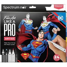 Creativ Company Hobby-Set Illustration Comic-Helden Superman Farbset