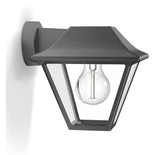 Philips Außenleuchte Aluminium 18,0 cm E27 spritzwassergeschützt anthrazit