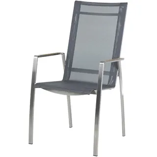 Diamond Garden Venedig Stapelstuhl Hoch Edelstahl/Textilene