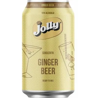 Jolly Ginger Beer - Ingwer Bier ohne Zucker alkoholfrei - 12 x 0,33 L