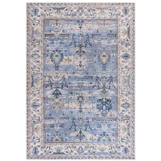 Mazovia Teppich Blau Boho - 160 x 230 cm , Blau, Beige , Textil , Orientalisch , Rechteckig , 160x230 cm , Oeko-Tex® Standard 100 , Teppiche und Böden, Teppiche