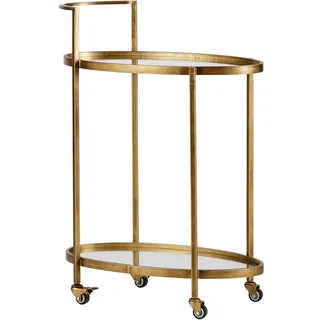 Woood Bartisch »Push Trolley« auf Rädern, Höhe 86 cm, goldfarben