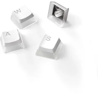SteelSeries PrismCaps – Double-Shot-Tastenset mit „Pudding“-Optik – Kompatibilität mit allen gängigen mechanischen Tastaturen – MX-Stößel – Weiß (US-Tastaturlayout)