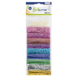 Glorex  Bio Glitter grob 10 Farben 20 g