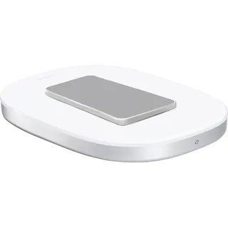 Zwilling ENFINIGY Digitale Küchenwaage mit induktiver Ladefunktion & LCD-Display, bis 10 kg, Oberfläche aus Glas, Kunststoff-Gehäuse, Silber