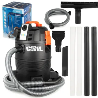 COIL Teichschlammsauger, Schlammsauger, Poolreiniger Staubsauger, Teichreiniger, Tank (35l), Gebläsefunktion, Zwei Betriebsarten, 18 KPa, 1600W - Schwarz