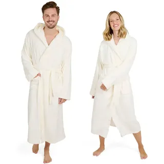 Blumtal Badenmantel Damen & Herren S - Morgenmantel, extra saugstark, flauschig, weich, Weiß , Textil , onesize , Heimtextilien, Badtextilien, Bademäntel