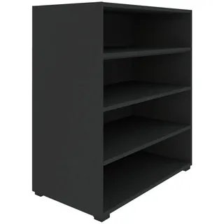 hom'in Bücherregal 91 x 90 x 40 cm Anthrazit