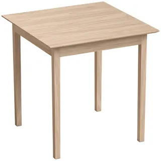 Homcom Esstisch Kiefernholz Naturholz , Naturfarben , Holz , Echtholz,Kiefer , Quadratisch , eckig , 75x76x75 cm , Esszimmer, Esstische