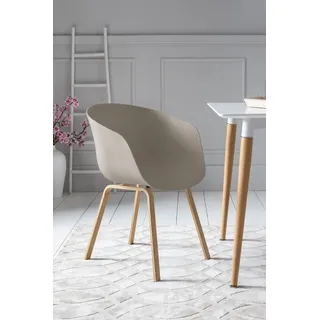 SalesFever Schalenstuhl Set 2 St., grau