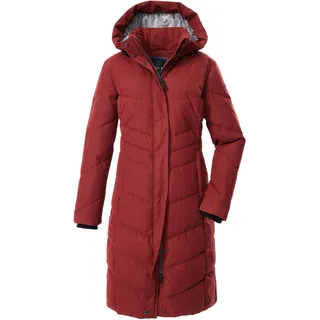 G.I.G.A. DX Damen Steppmantel/Funktionsmantel in Daunenoptik mit abzippbarer Kapuze GW 61 WMN QLTD CT, dunkel feuerrot, 44, 43531-000
