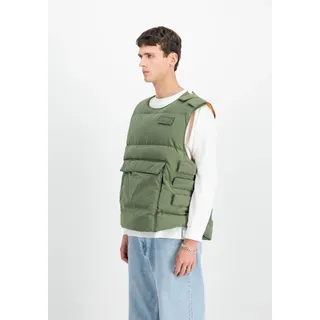 Alpha Industries Protector Puffer Weste - Green - L,