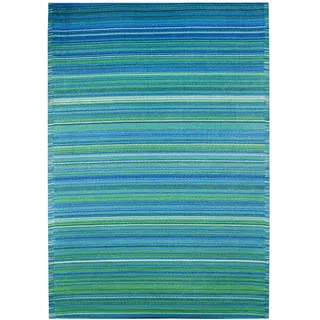 Marrakesch Orient & Mediterran Interior Outdoor Teppich Picknickmatte Modern Alvaro 120 x 180cm - Blau