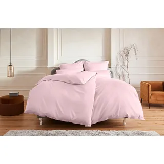 OTTO home Mila unifarben Rosa 200 x 200 cm + 2 x 80 x 80 cm