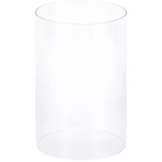EDZARD Ersatzglas Mascha und Bamboo (H 15 cm, Ø 10 cm), Glas | Glaszylinder ohne Boden, für Kerzenleuchter, Windlichtglas, Kerzenglas, Zylinderglas, Glasaufsatz, Tischdeko