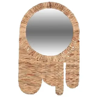 NATURAL LIVING Boho Spiegel PM AUS WASSERHYAZINTHE 37XH58CM