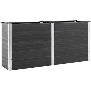 vidaXL Garten-Hochbeet 200 x 50 x 91 cm Grau
