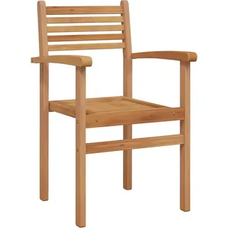 vidaXL Garten Stapelstühle 8 pcs Braun 55.5 x 55.5 x 90 cm - Braun