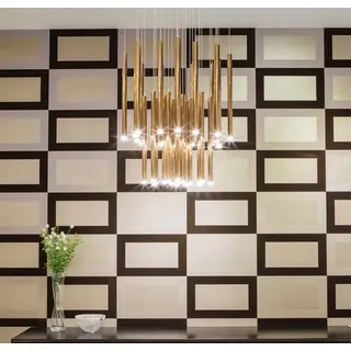 Einzigartige LED-Hängeleuchte Organic Gold
